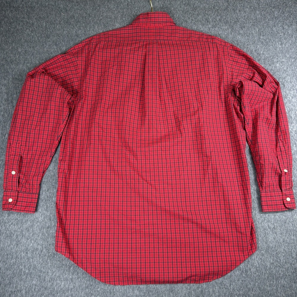 Ralph Lauren Polo Blake Shirt Men's L Button Down Long Sleeve Red Check - Picture 4 of 8